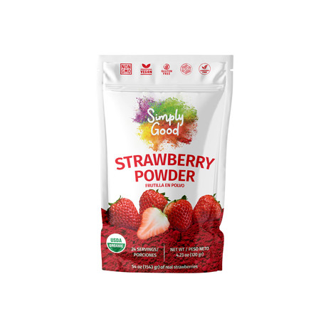 Frutilla en polvo pouch 120 grs. SIMPLY GOOD