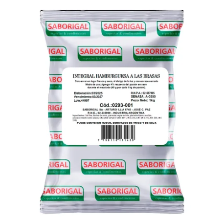Integral hamburguesa 1 kg. SABORES DEL PRADO